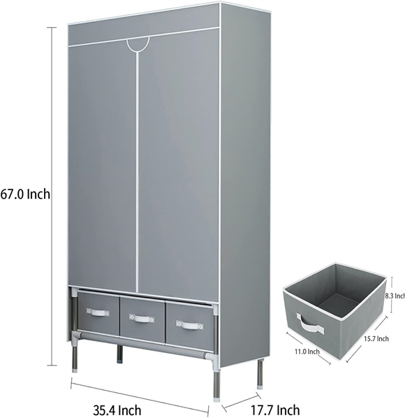 portable wardrobe china factory